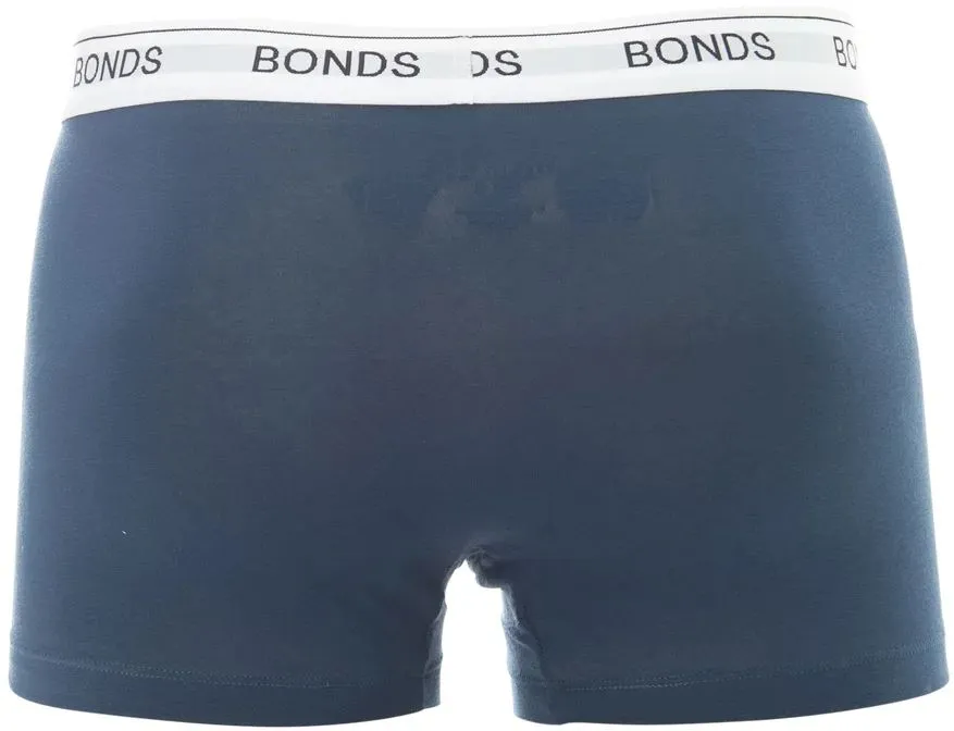 15 X Mens Bonds Guyfront Trunks Underwear Undies Navy/White