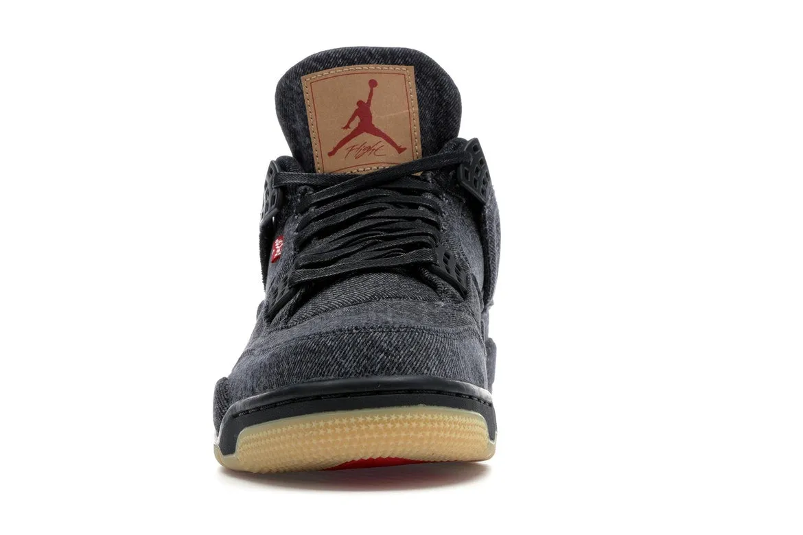 Air Jordan Retro 4 Levi's Black (Levi's Tag)