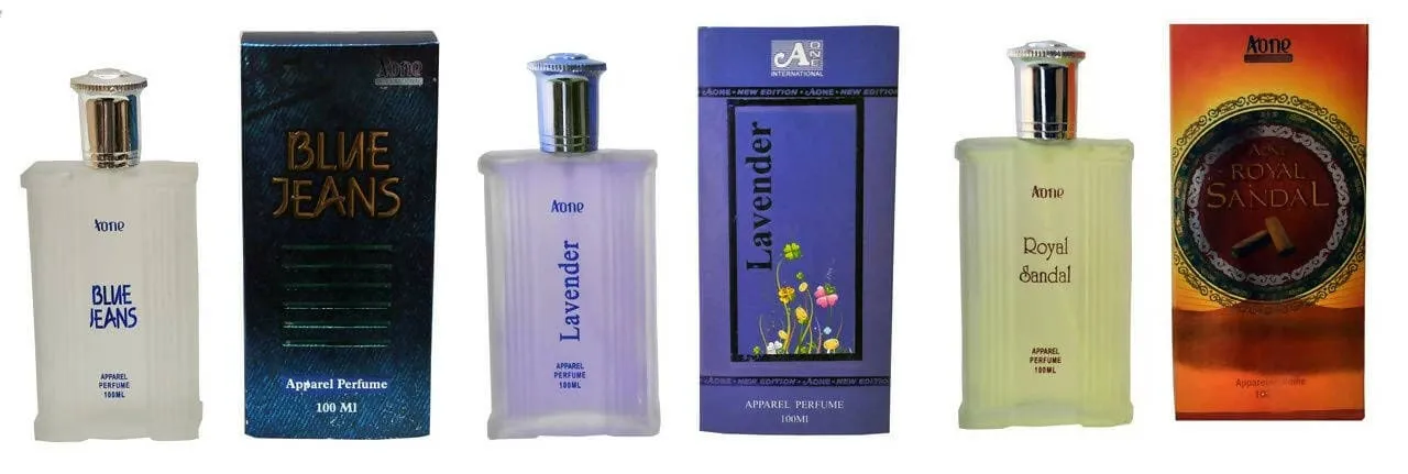 Aone Lavender, Royal Sandal and Blue Jeans Perfume 100ML Each For men (Pack of 3)