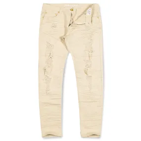 Argonaut Nations Men Ripped Jeans (Bone)