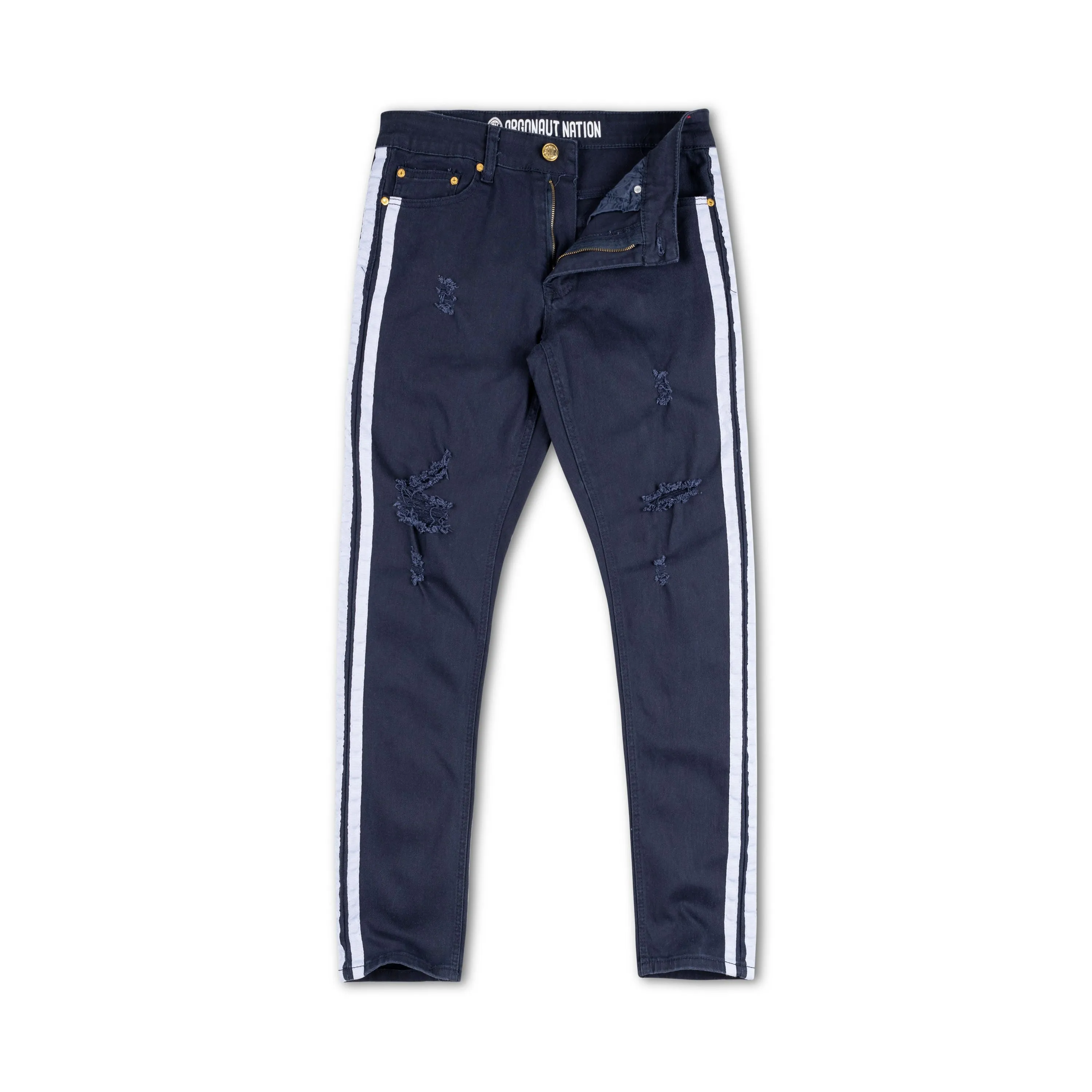 Argonaut Nations RIP Stripe Jeans Navy