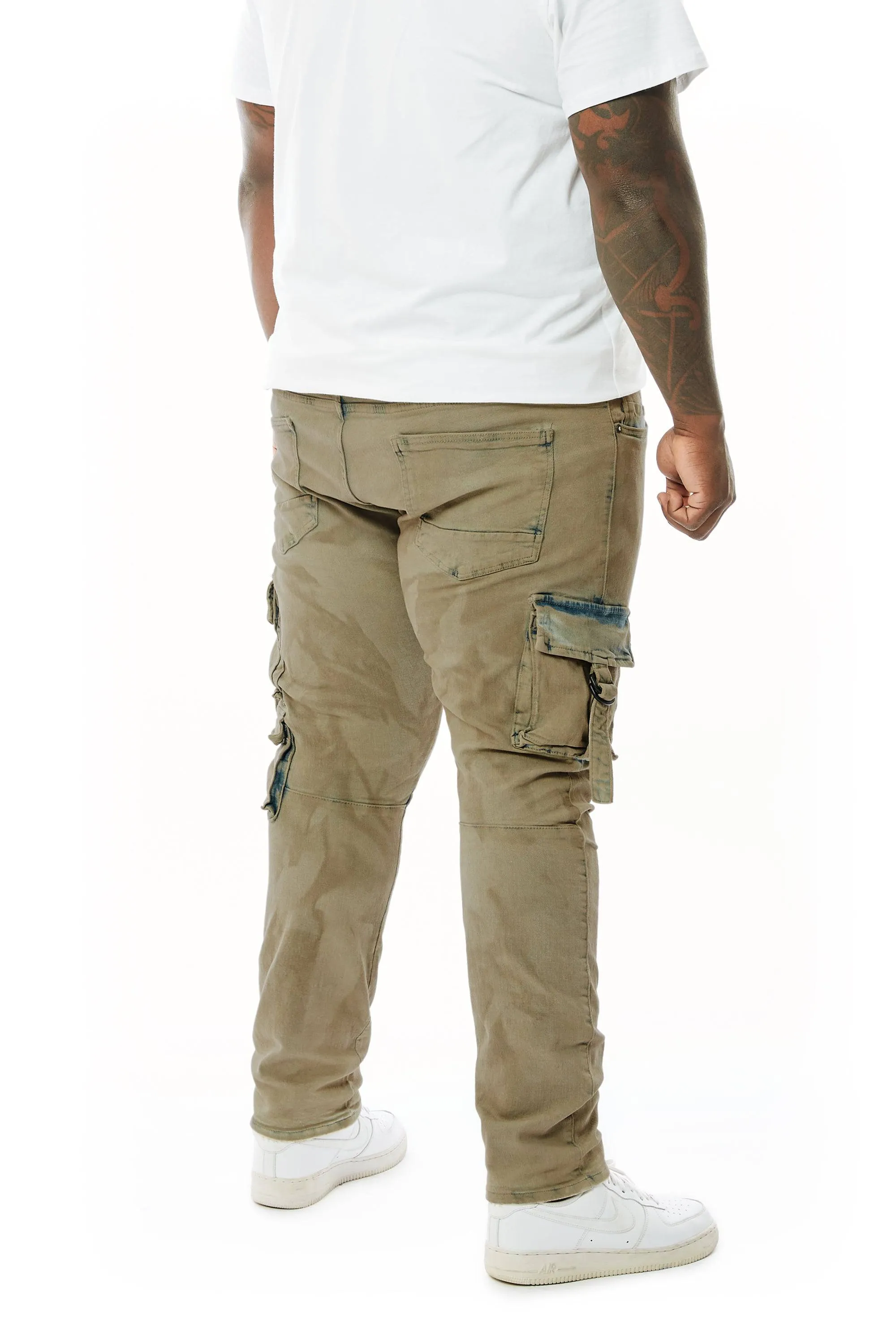 Big and Tall Overspray Utility Jeans - Hazelnut