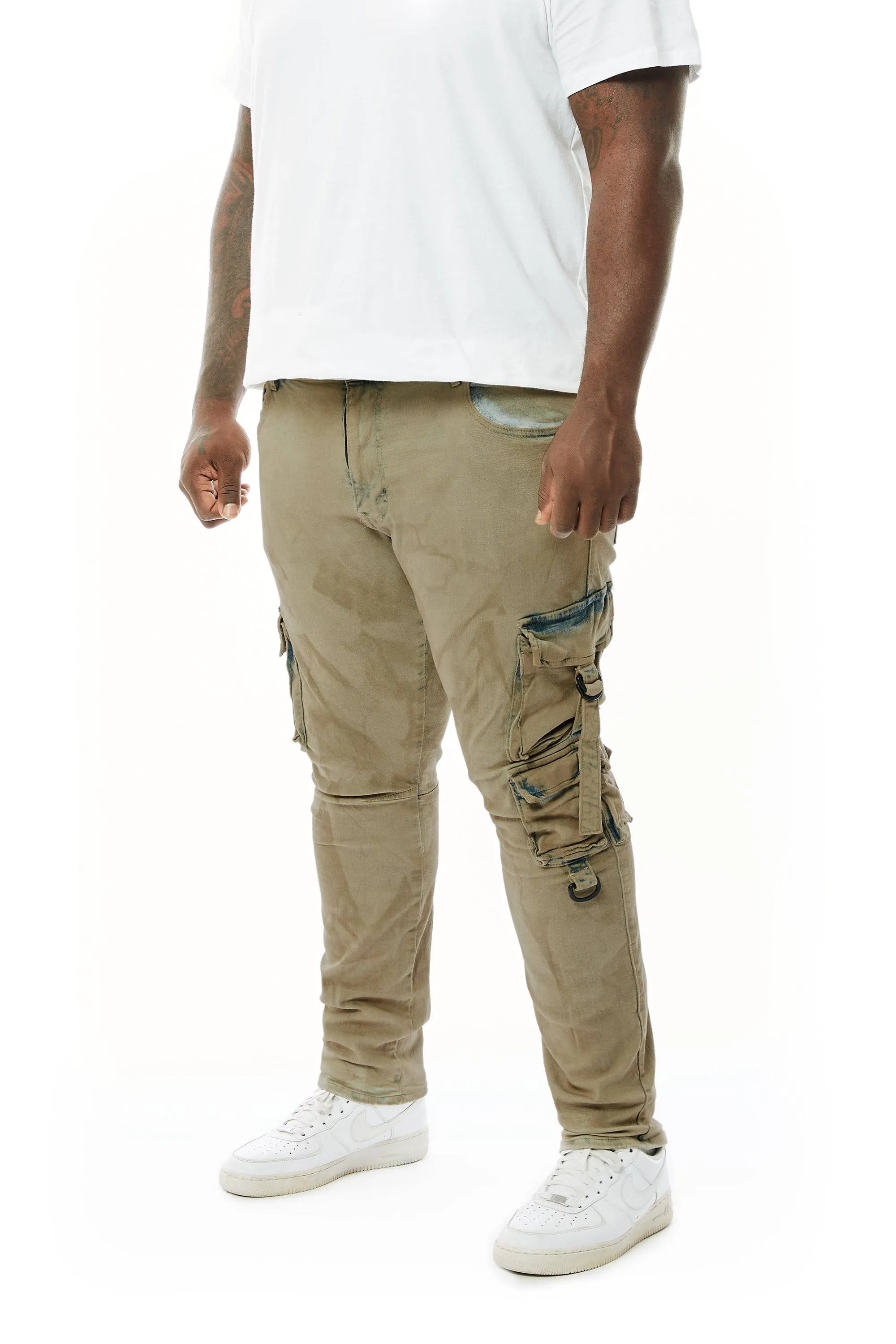 Big and Tall Overspray Utility Jeans - Hazelnut