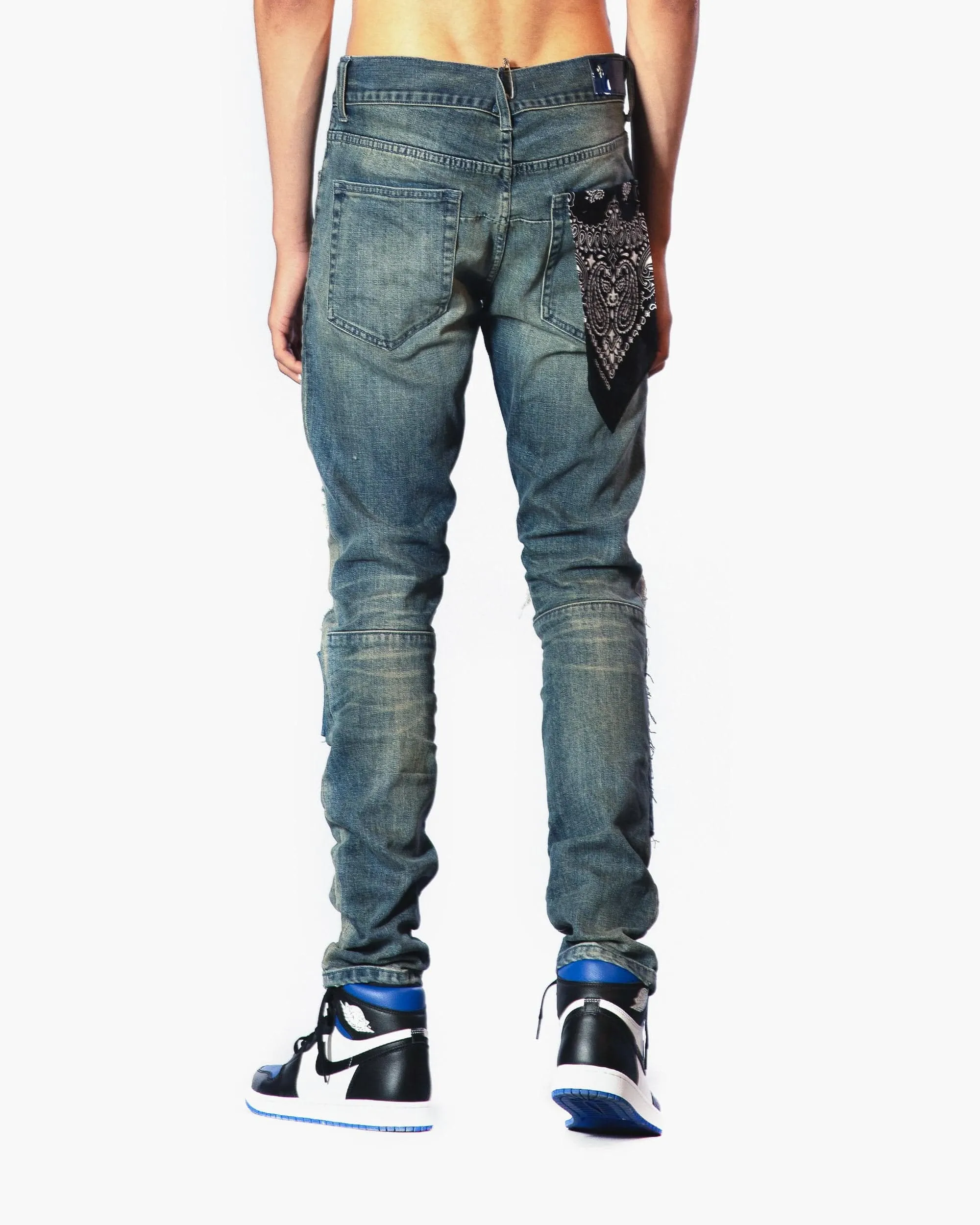 Bleunoir Denim Patchwork Jeans - Mystic Blue