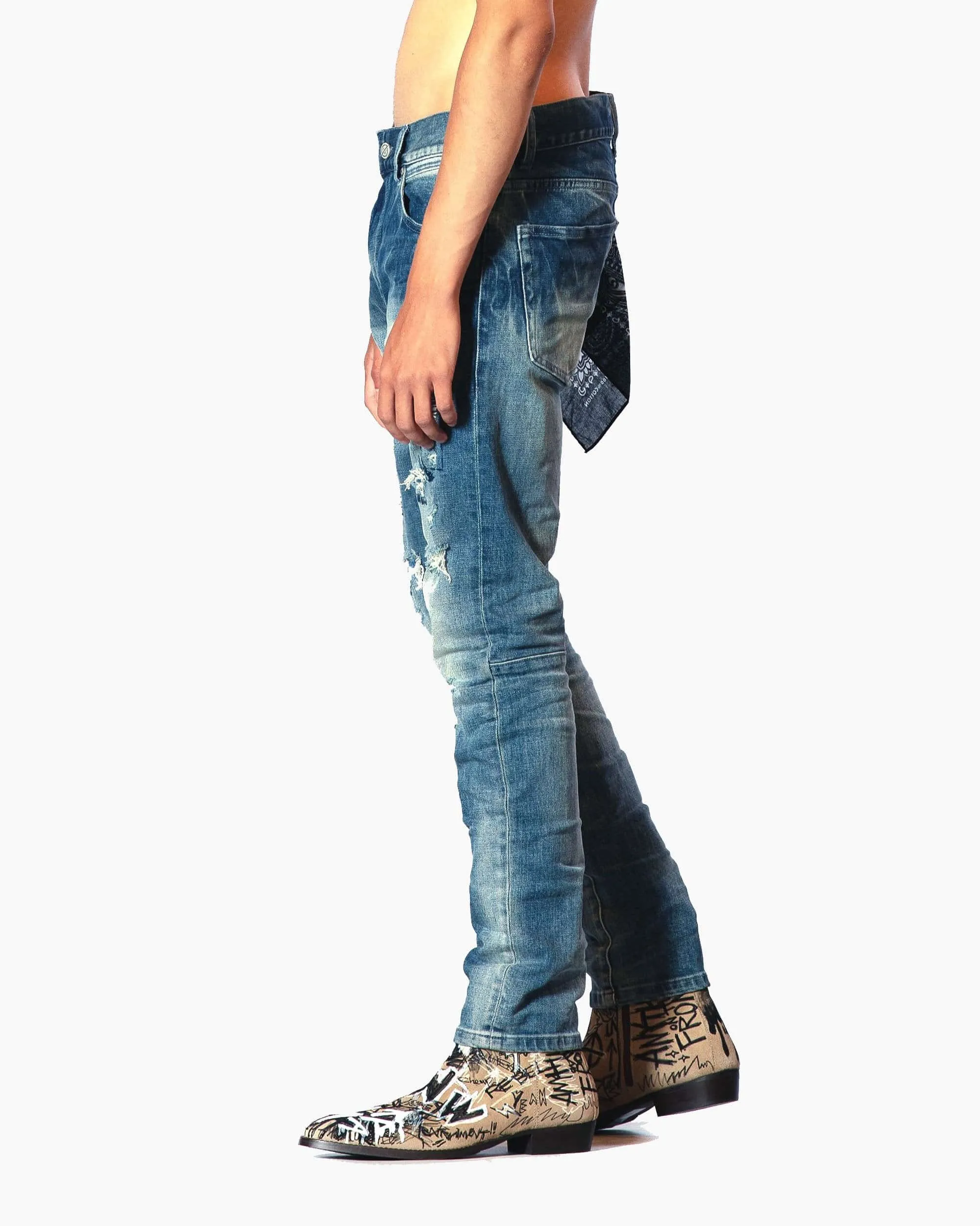 Bleunoir Distressed Jeans - Cordial Blue