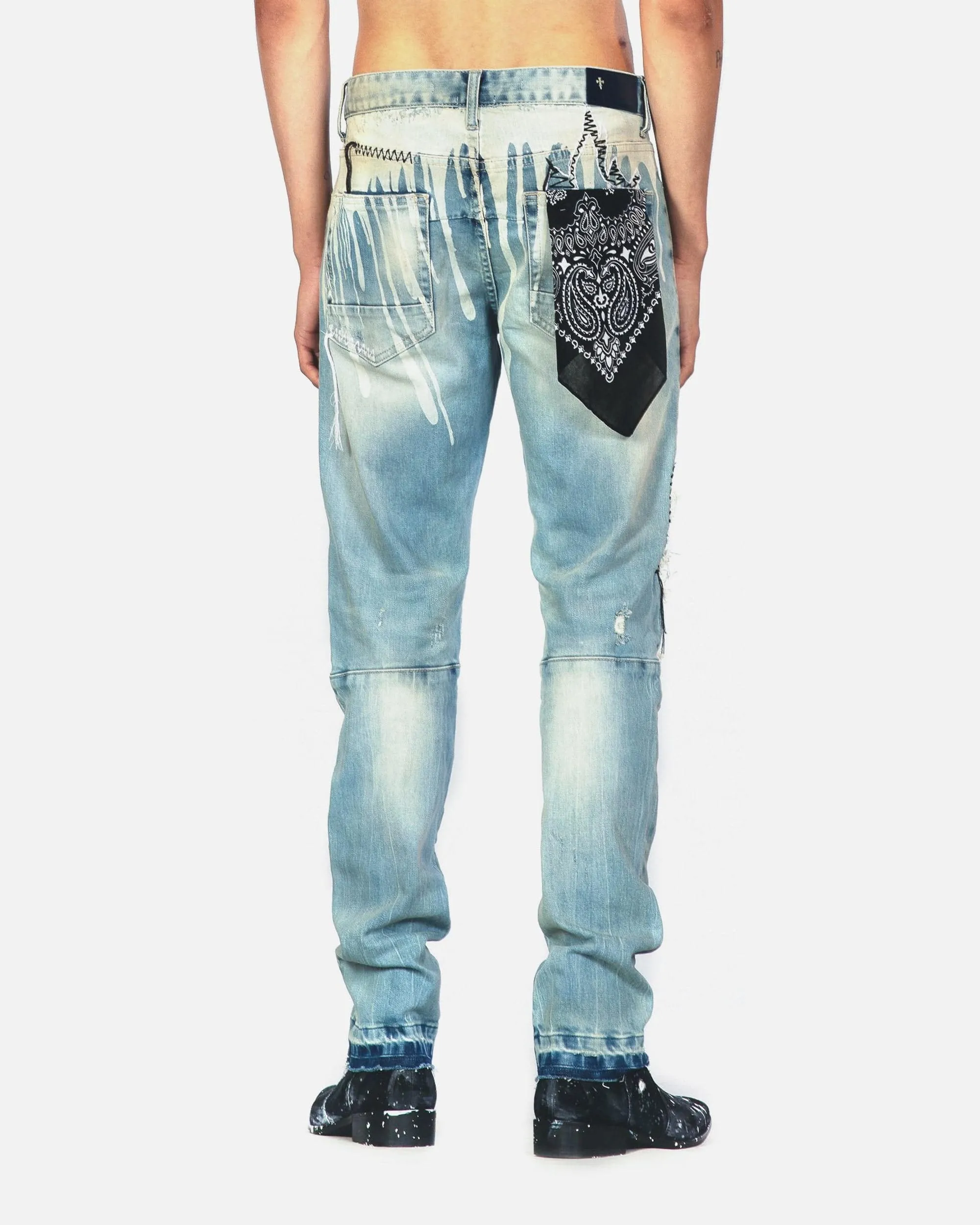 Bleunoir Raw Edge Jeans - Aster Blue