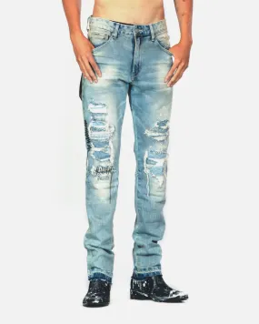 Bleunoir Raw Edge Jeans - Aster Blue