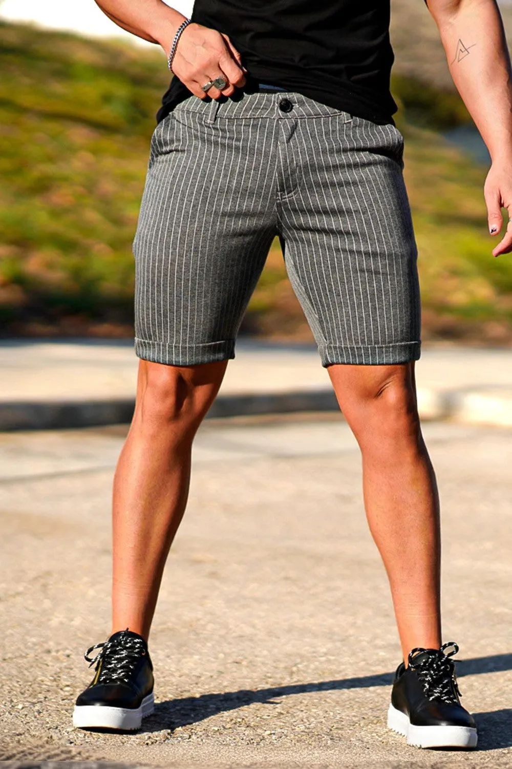 Buy $80 Free Shipping Men's Stretch Chino Short - Dark Grey