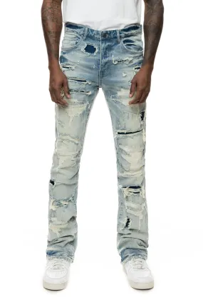 Stylish Double-Layered York Blue Jeans for Ultimate Comfort and Durability