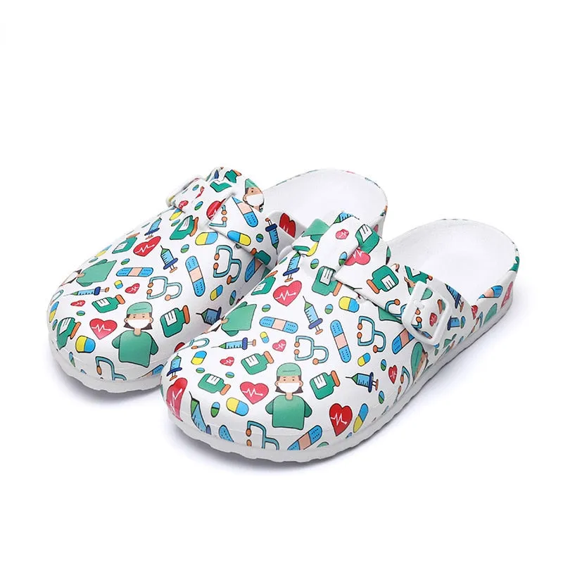 Hospital Surgical Medical Slipper Women Doctor EVA Non-Slip Nurse Clogs Medical Shoes Nursing Clogs SPA Beauty Salon Shoes