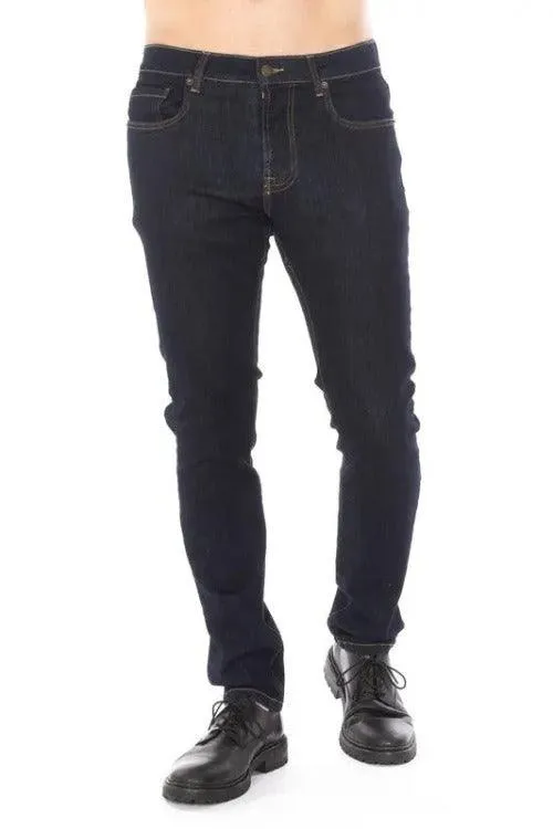 Men's Jeans Rinse Blue Slim Cut Athletic