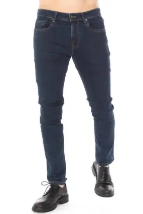 Men's Jeans Slim Fit Tapered Dark Blue