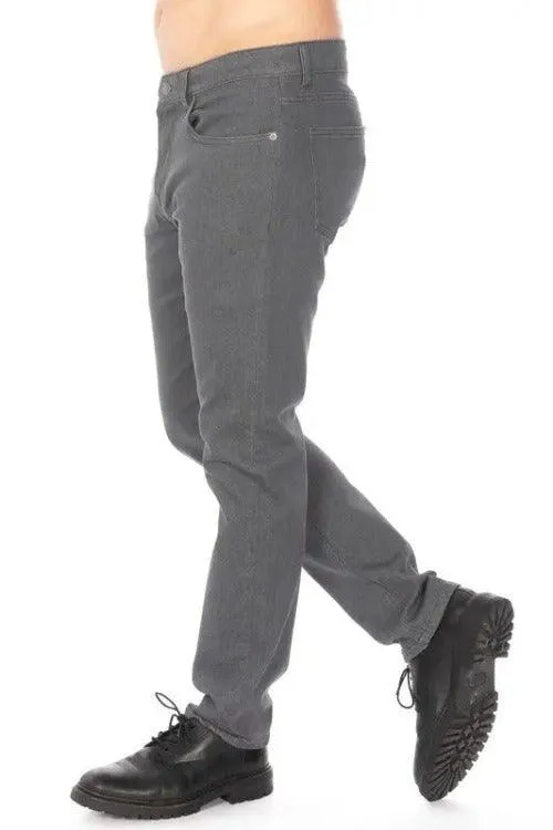 Men's Jeans Slim Fit Tapered Grey