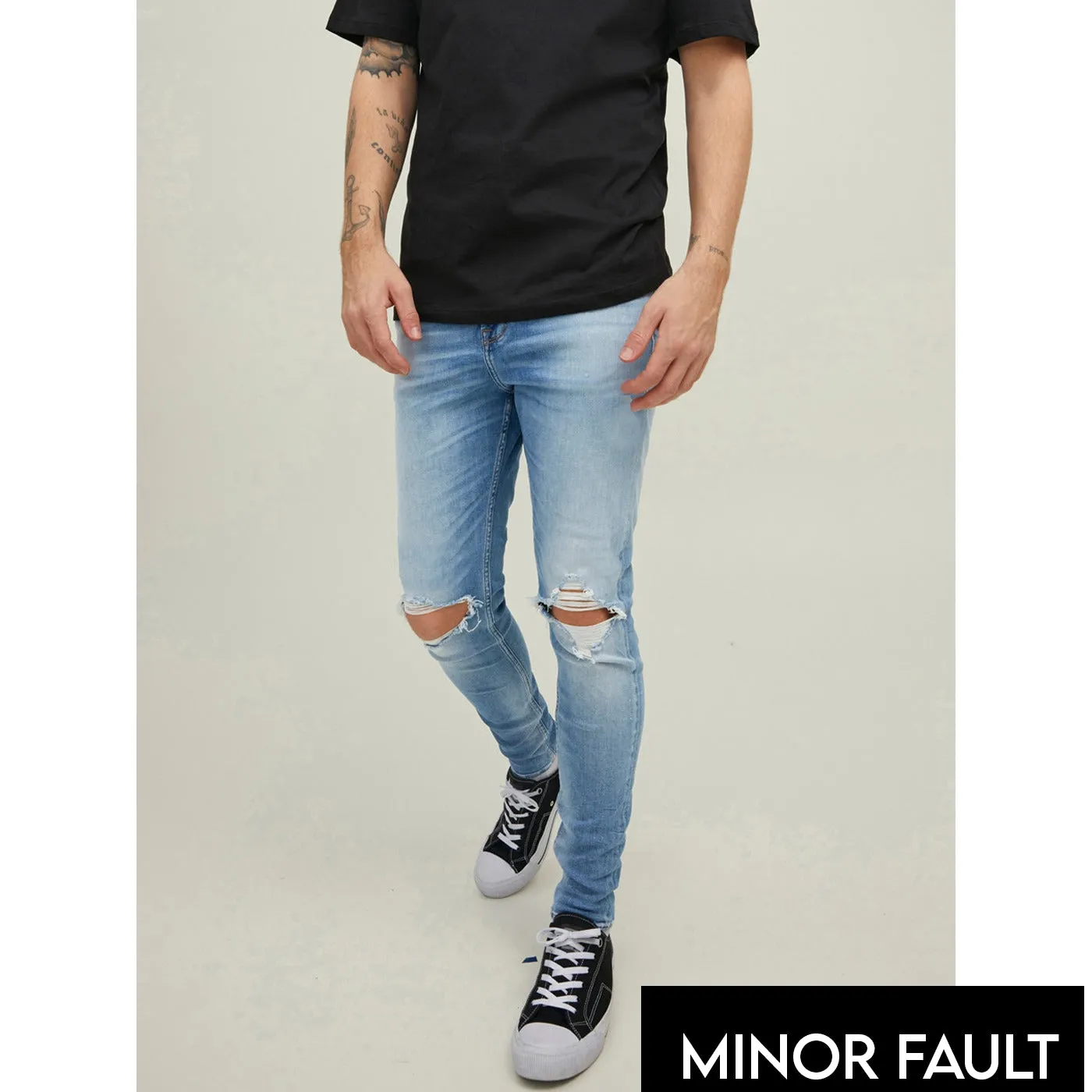 (Minor Fault) Light Blue Ripped Jeans