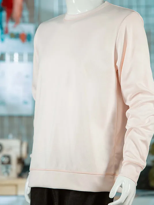 Pink Polyester Sweatshirt