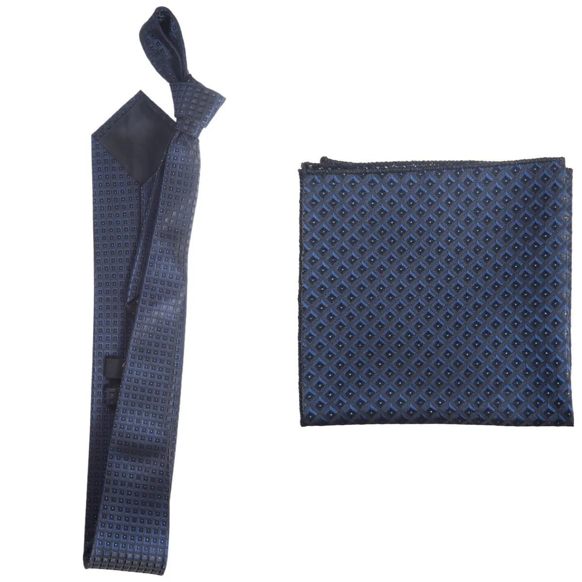 Self Tie  Classic Windsor Necktie and Pocket  Square Paisley Jacquard