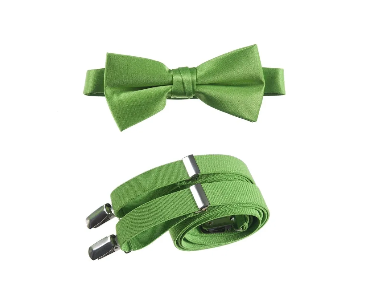 Pre-tied Bow Tie and Adjustable Stretch Suspender Sets