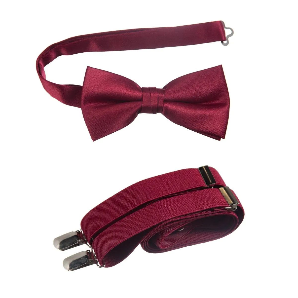 Pre-tied Bow Tie and Adjustable Stretch Suspender Sets