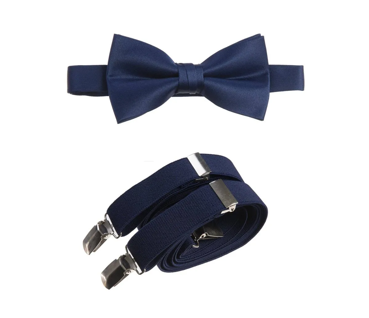 Pre-tied Bow Tie and Adjustable Stretch Suspender Sets