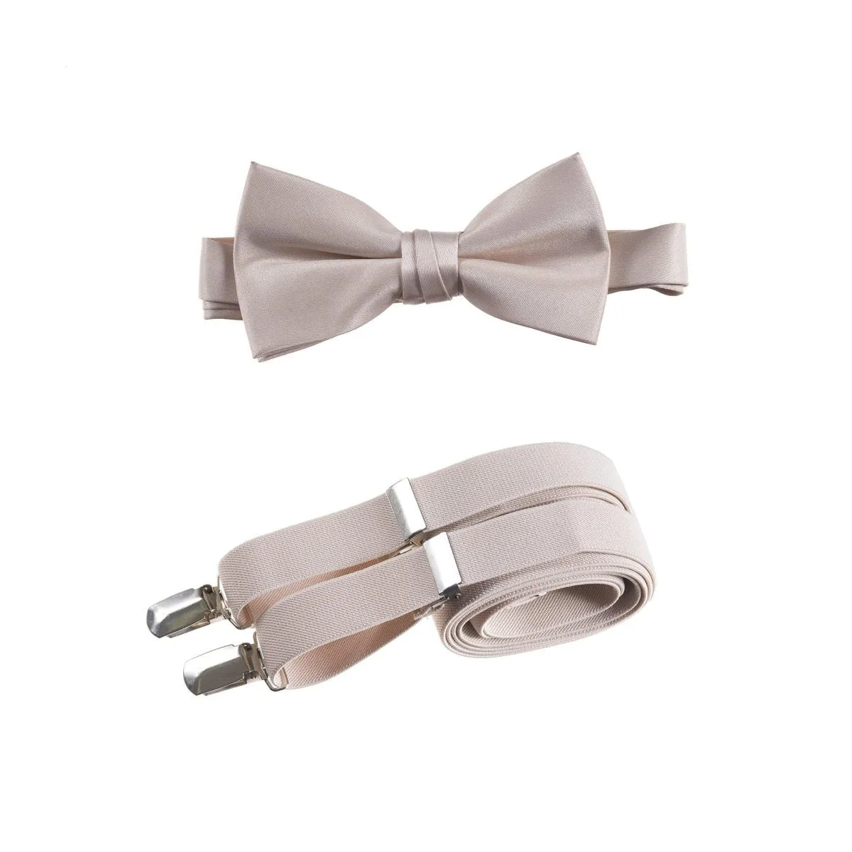 Pre-tied Bow Tie and Adjustable Stretch Suspender Sets