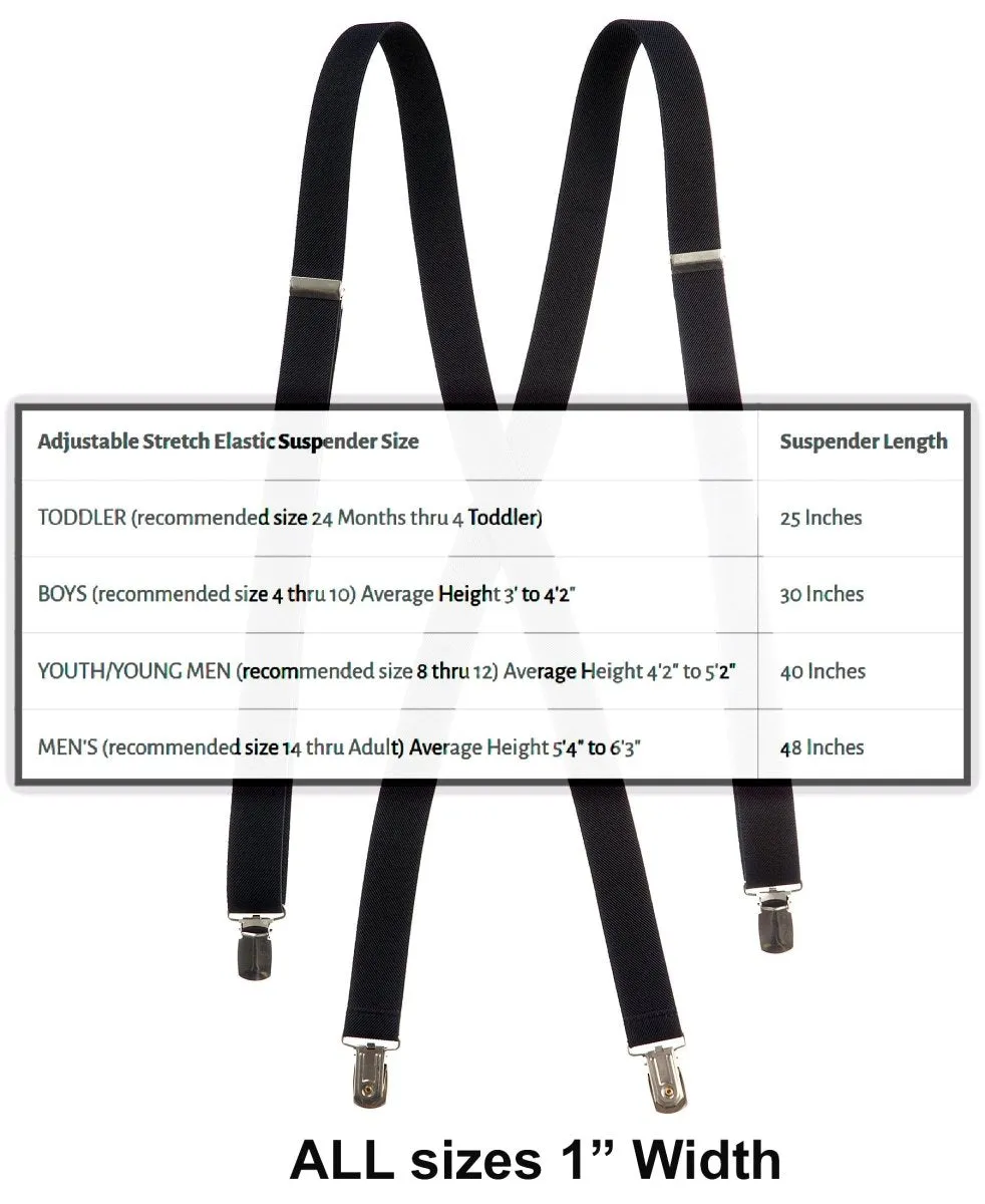 Pre-tied Bow Tie and Adjustable Stretch Suspender Sets