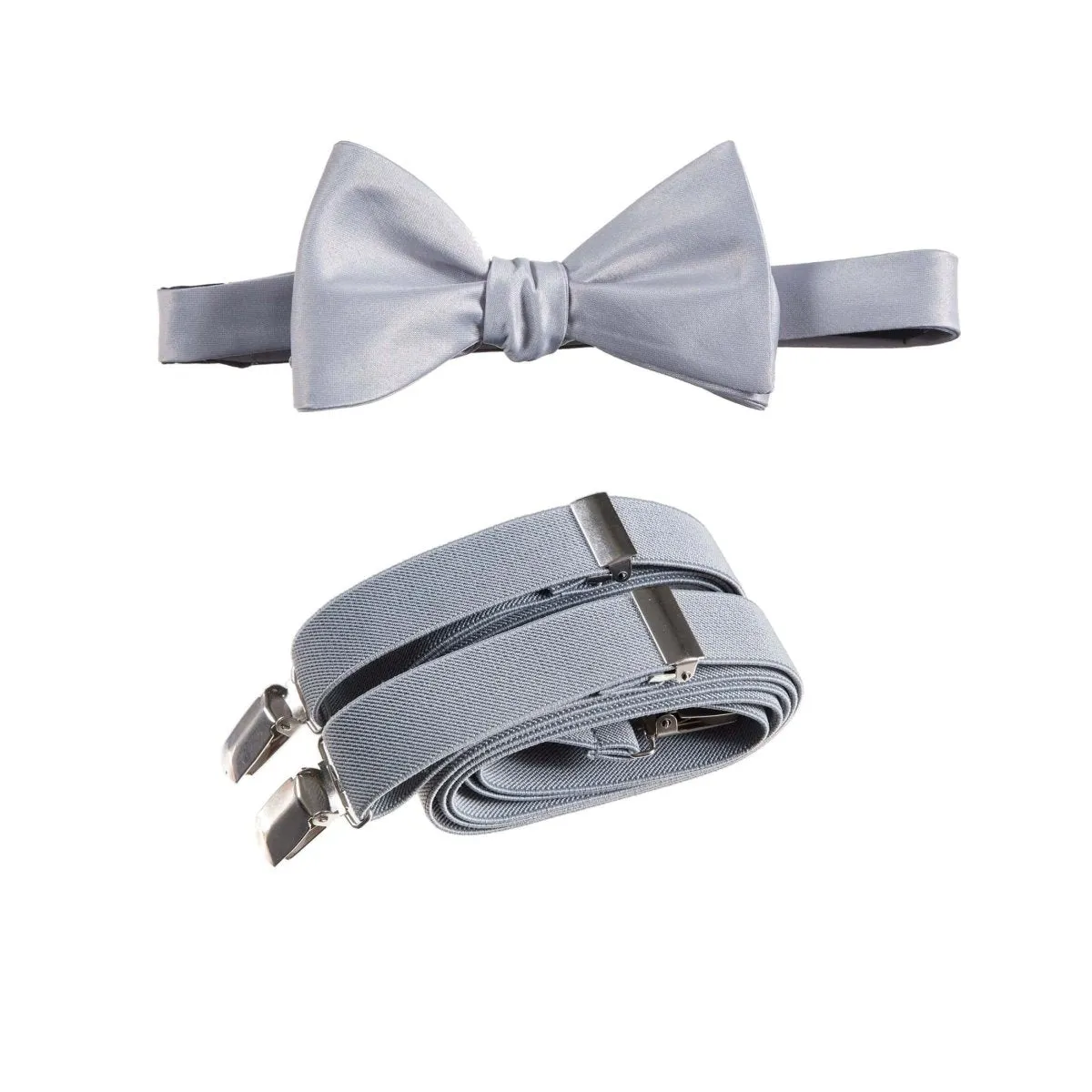 Self-Tie Bow Tie and Suspender Set for Adults