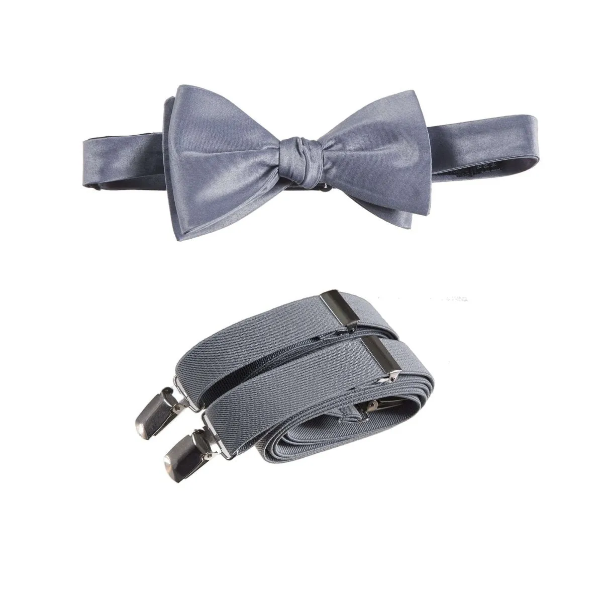 Self-Tie Bow Tie and Suspender Set for Adults