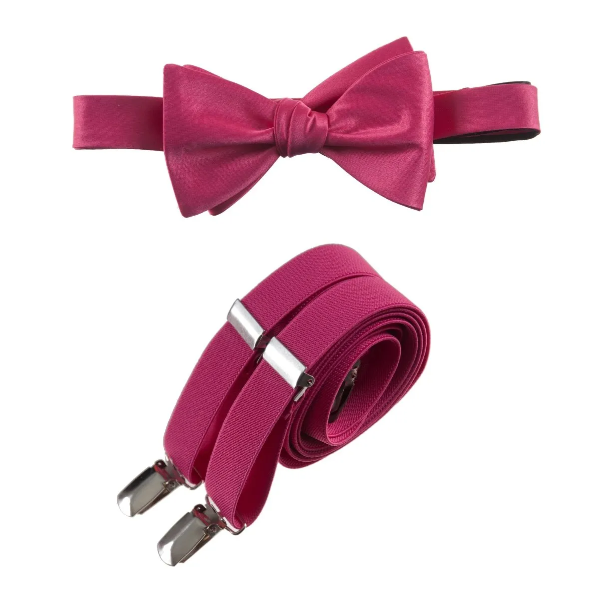 Self-Tie Bow Tie and Suspender Set for Adults