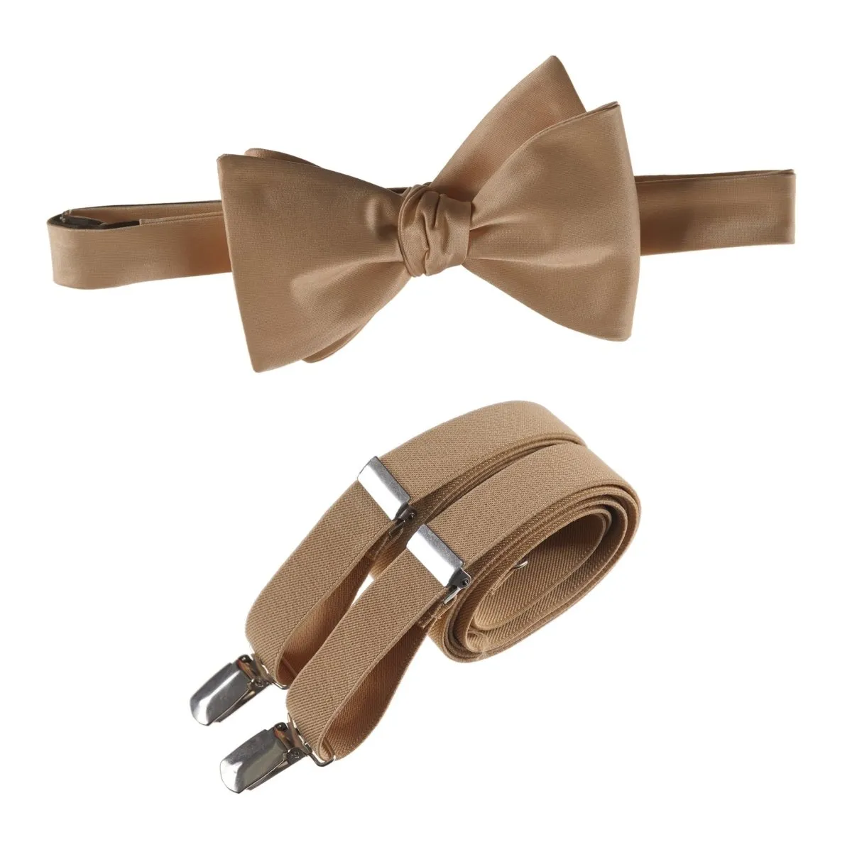 Self-Tie Bow Tie and Suspender Set for Adults