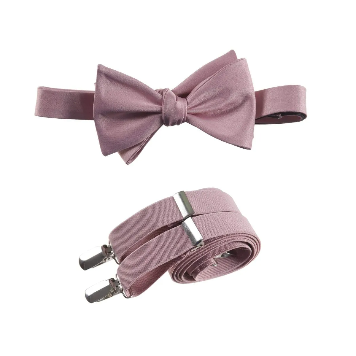 Self-Tie Bow Tie and Suspender Set for Adults