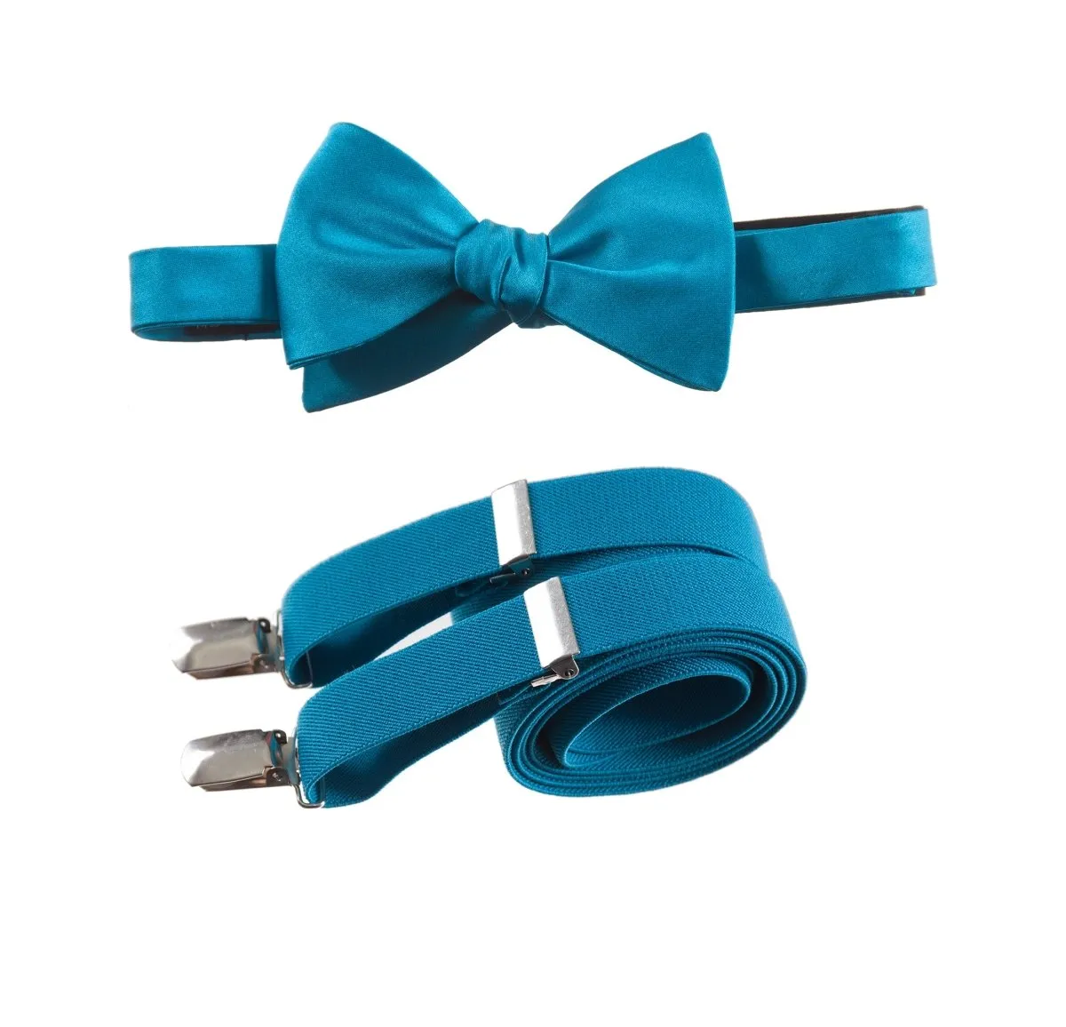 Self-Tie Bow Tie and Suspender Set for Adults