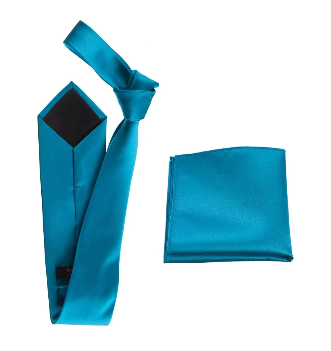 Self-Tie Windsor Necktie & Pocket Square Set | Over 30 Colors