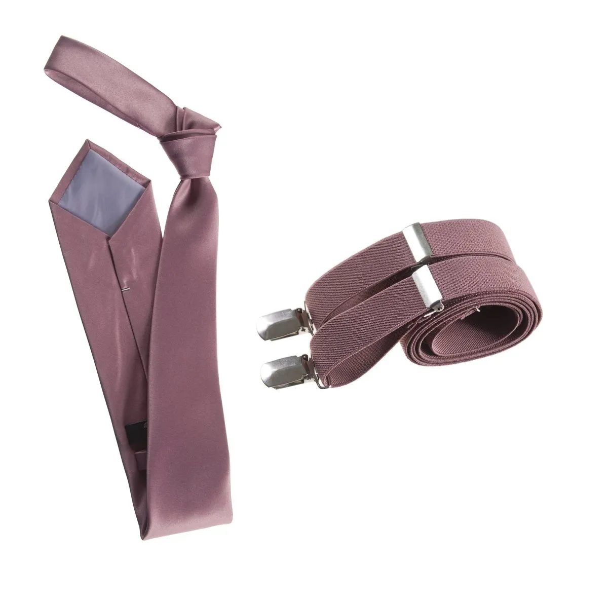 Self-Tie Windsor Necktie with Matching  Suspender - Tuxgear Inc.