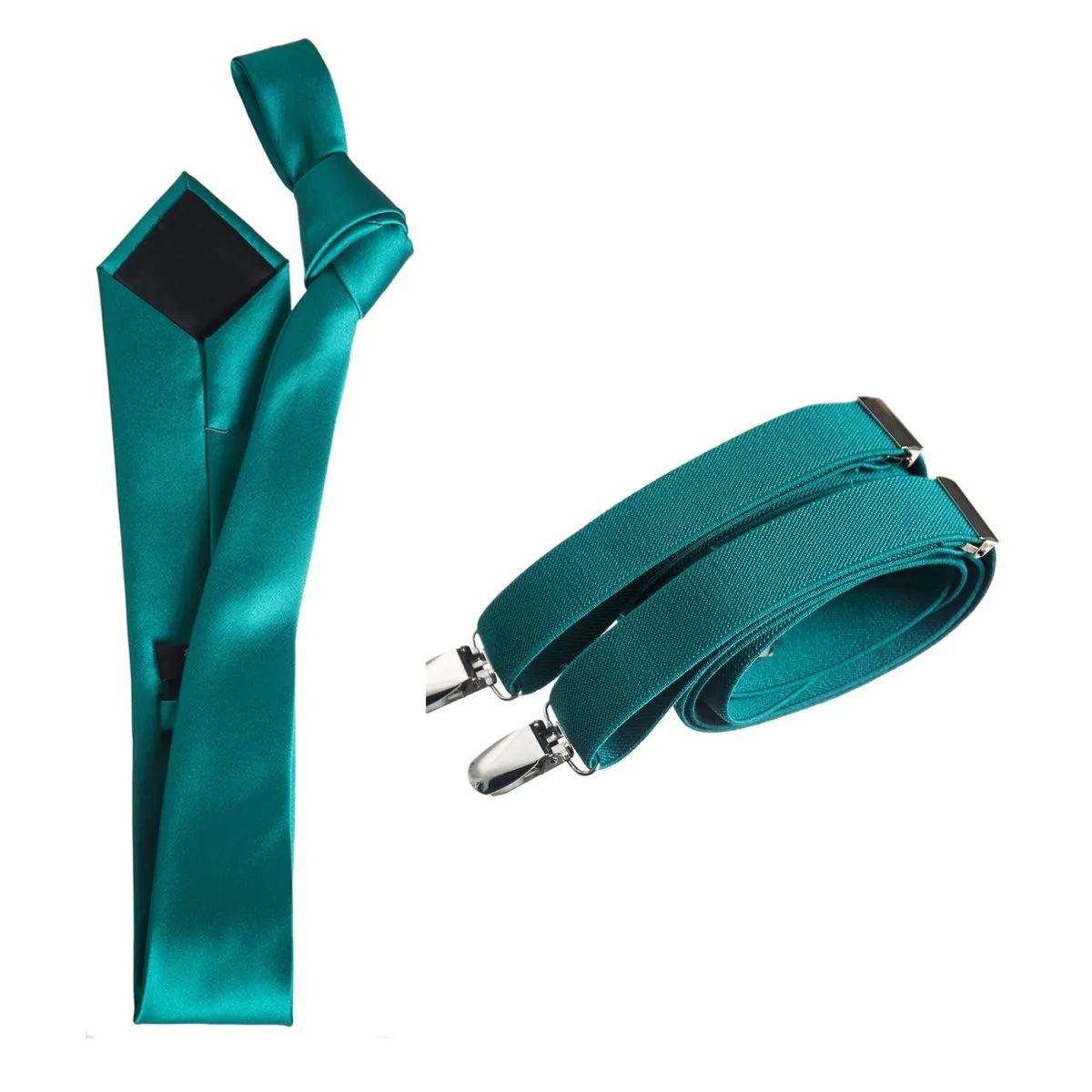 Self-Tie Windsor Necktie with Matching  Suspender - Tuxgear Inc.