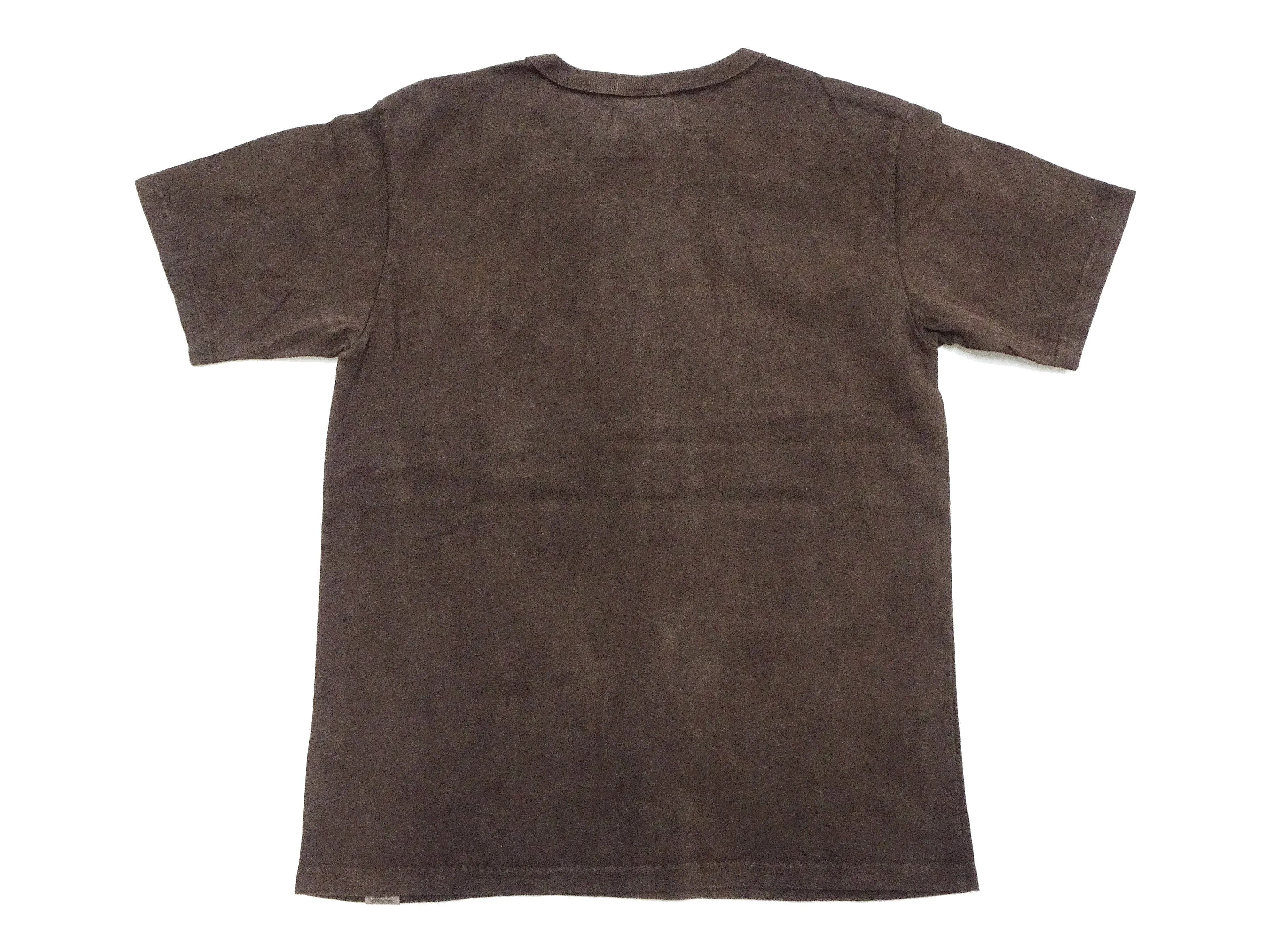 Studio D'artisan T-shirt Men's Natural Dye Amami Dorozome Plain Solid Color Short Sleeve Tee 8094 Brown