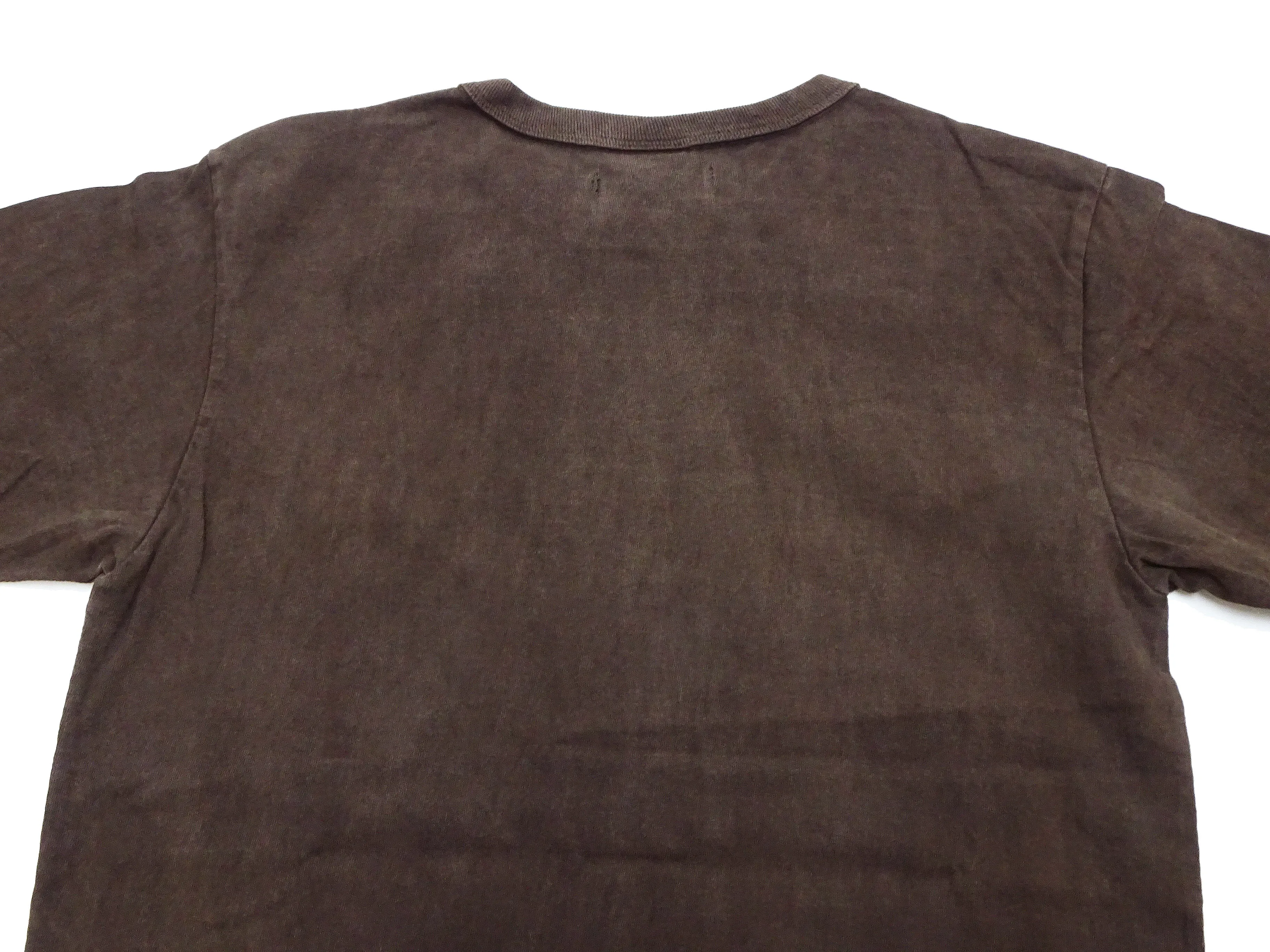 Studio D'artisan T-shirt Men's Natural Dye Amami Dorozome Plain Solid Color Short Sleeve Tee 8094 Brown