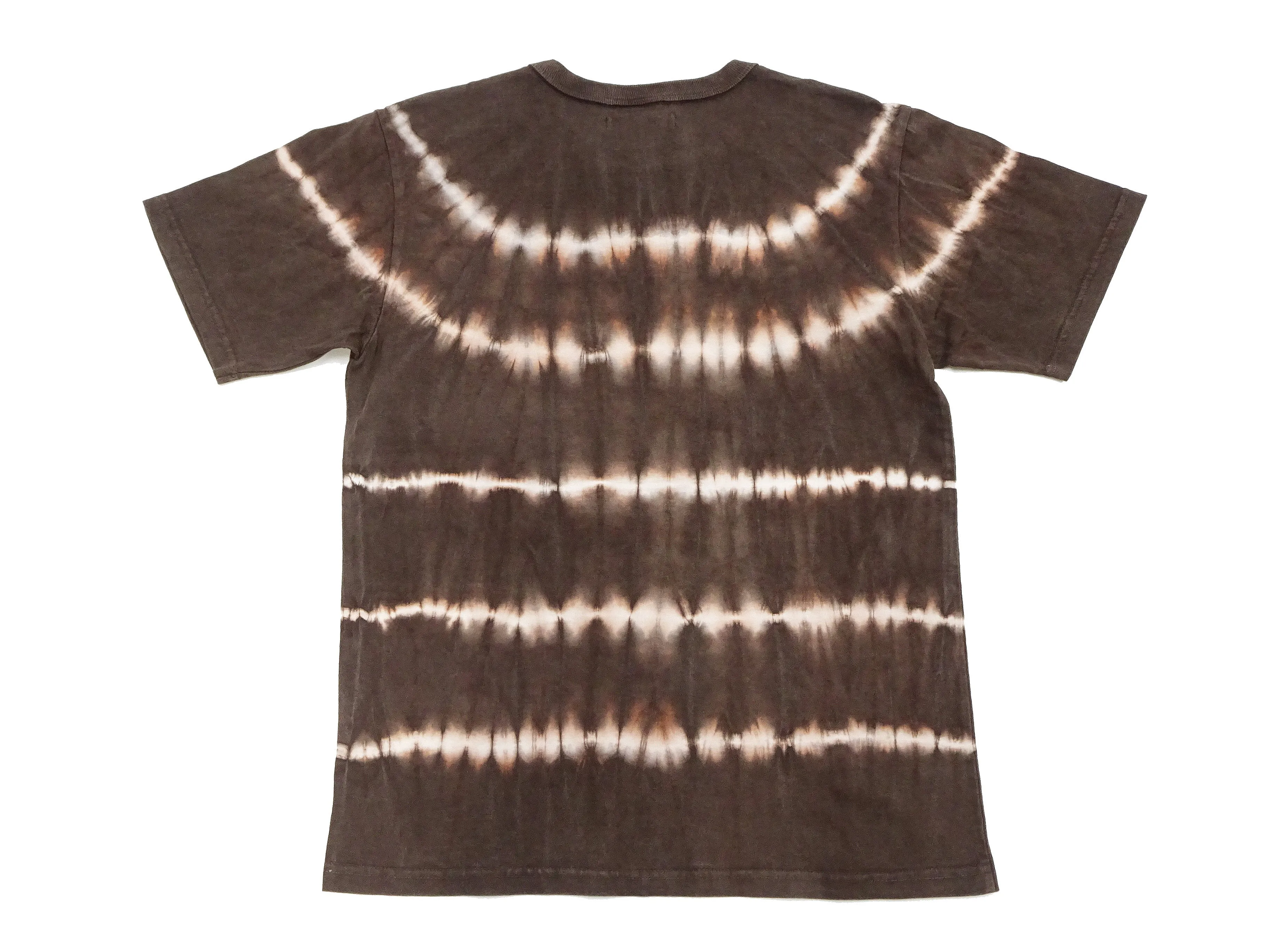 Studio D'artisan Tie Dye T-Shirt Men's Natural Dye Amami Dorozome Short Sleeve Tie-Dye Tee 8094B Brown