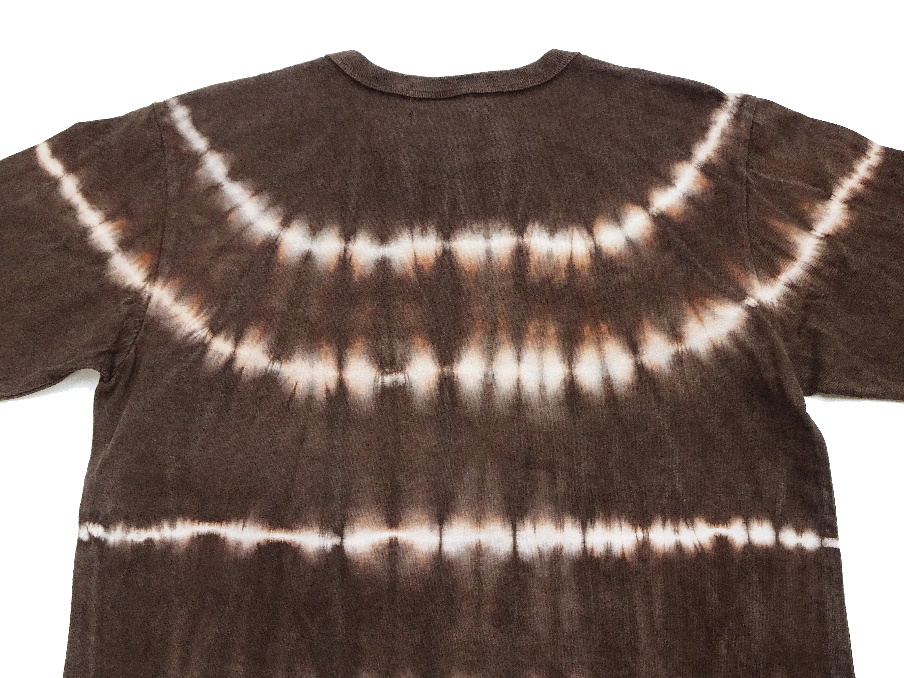 Studio D'artisan Tie Dye T-Shirt Men's Natural Dye Amami Dorozome Short Sleeve Tie-Dye Tee 8094B Brown