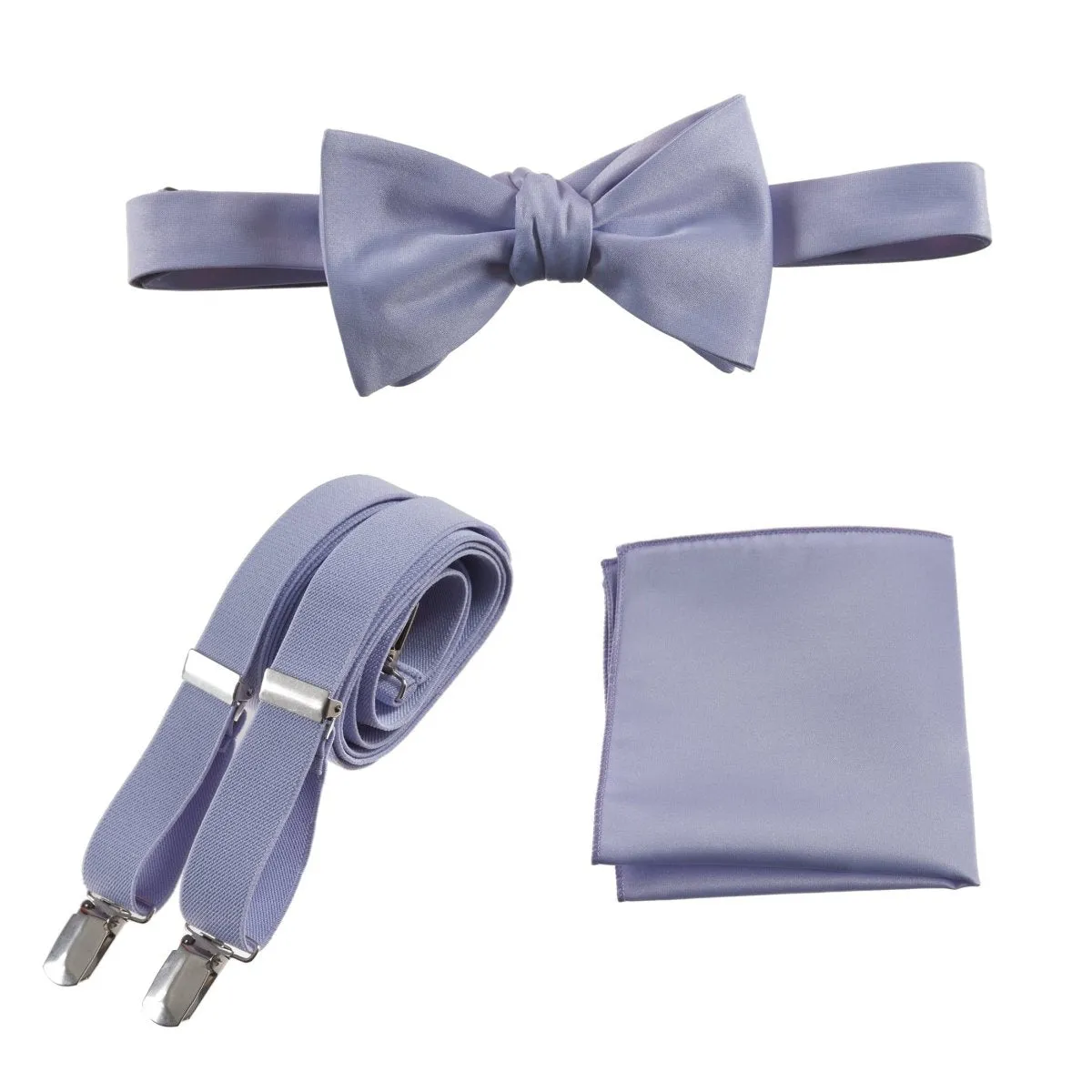 Tuxgear Inc | Men's & Boys Matching Set: Bow Tie, Suspenders & Pocket Square