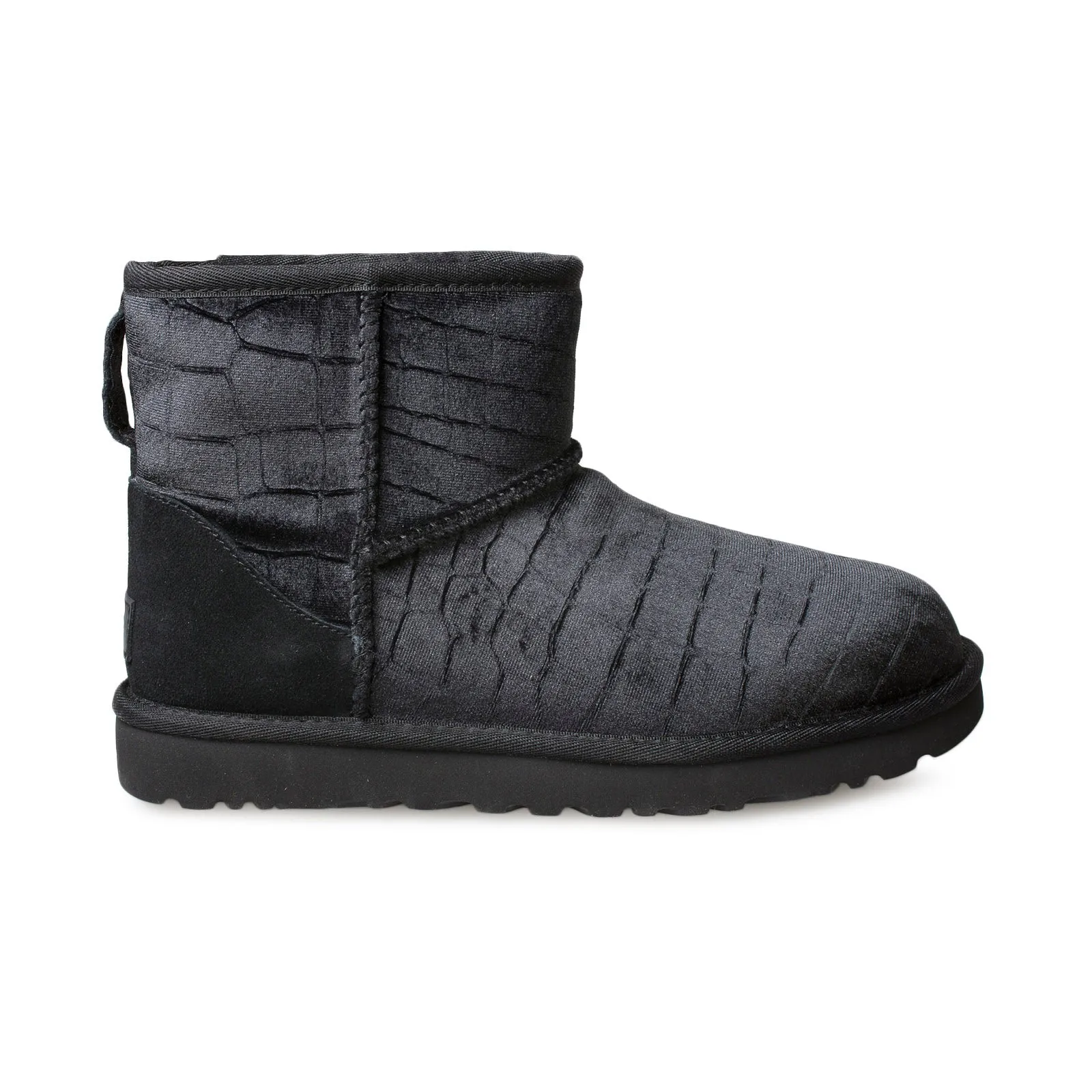 UGG Classic Mini II Croc Black Boots - Women's