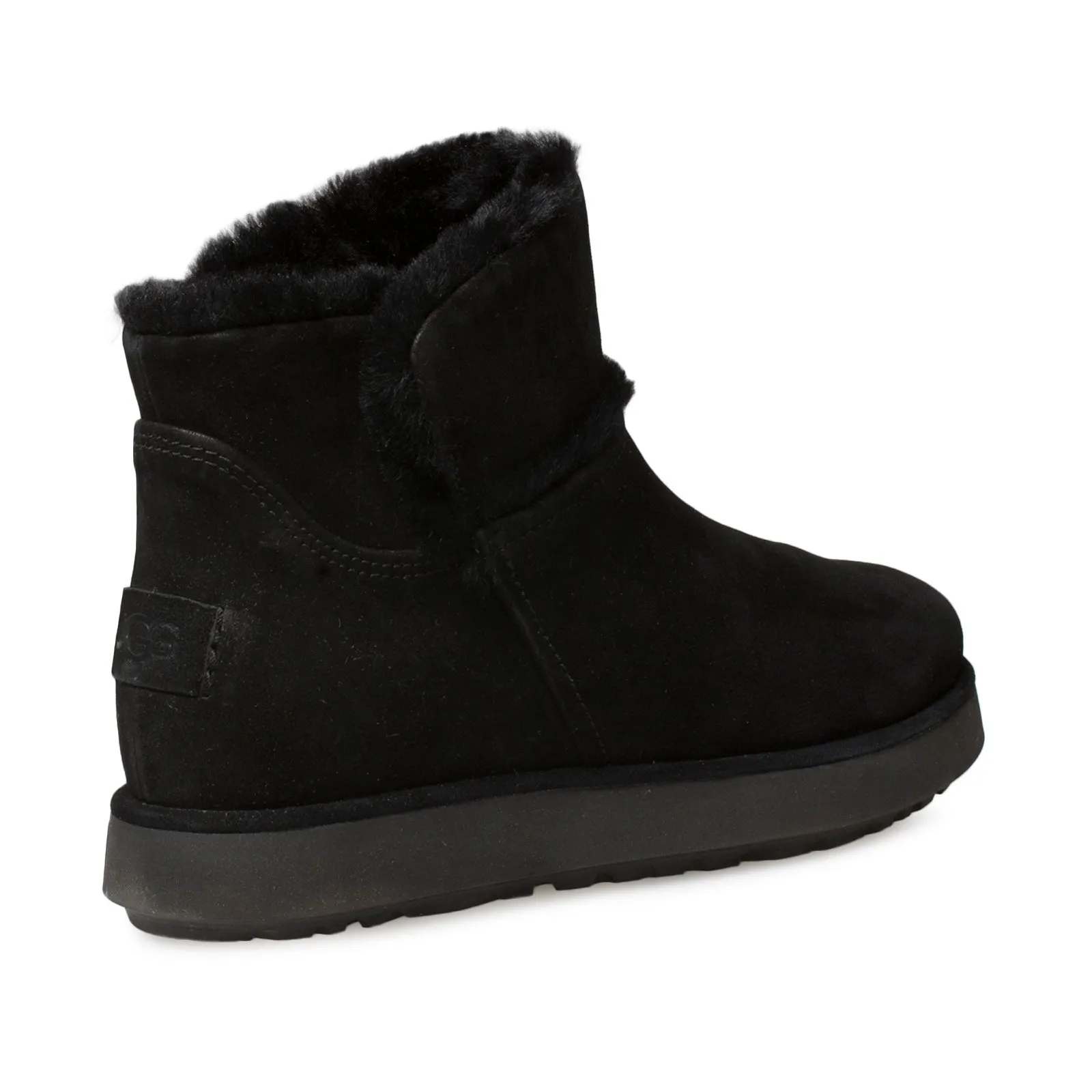 UGG Classic Mini Spill Seam BLVD Black Boots - Women's