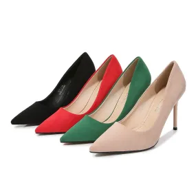 Women's Pointed Toe Shallow Stiletto Heel Pumps